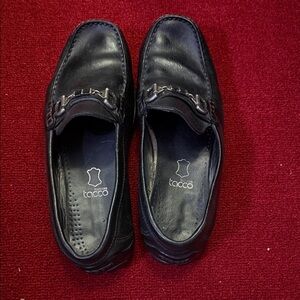 Men's Elegant Black Leather Loafers